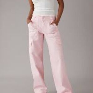 American Eagle Pink Cargo Pants